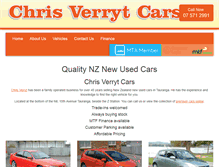 Tablet Screenshot of chrisverrytcars.co.nz